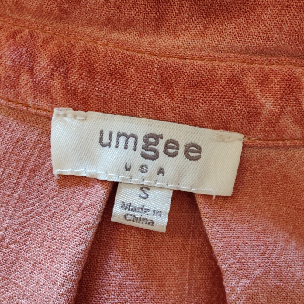Umgee Distressed Button Up - Picture 3 of 3